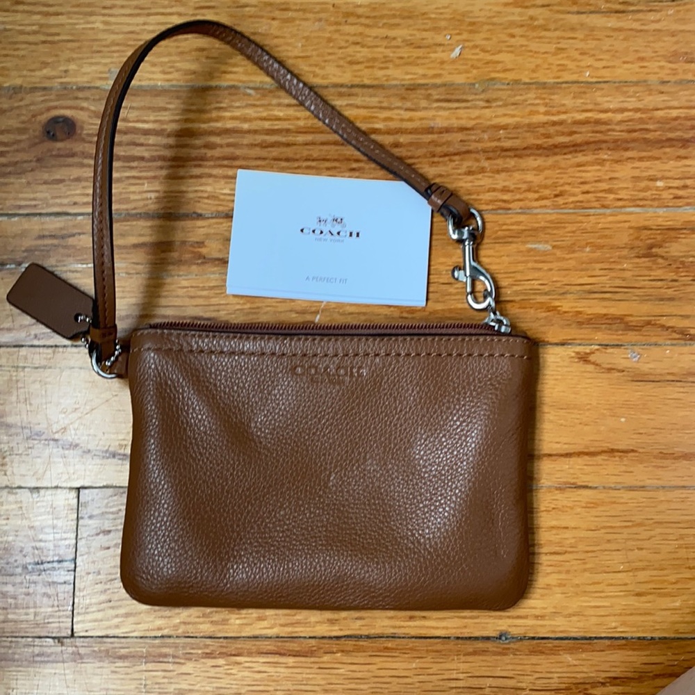 Brown Coach Wristlet
